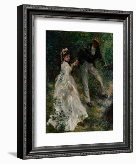 La Promenade, 1870-Pierre-Auguste Renoir-Framed Giclee Print