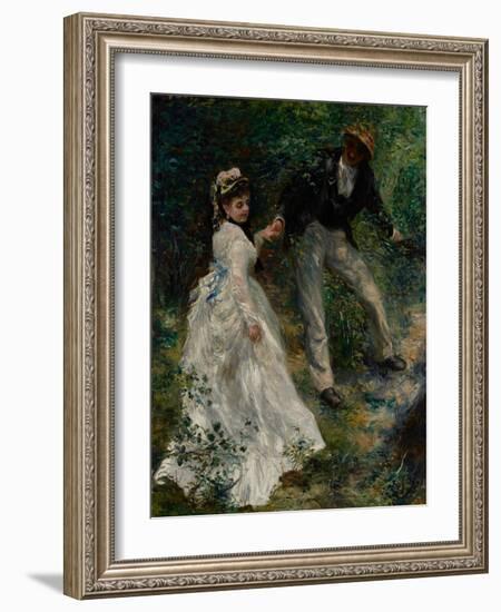 La Promenade, 1870-Pierre-Auguste Renoir-Framed Giclee Print