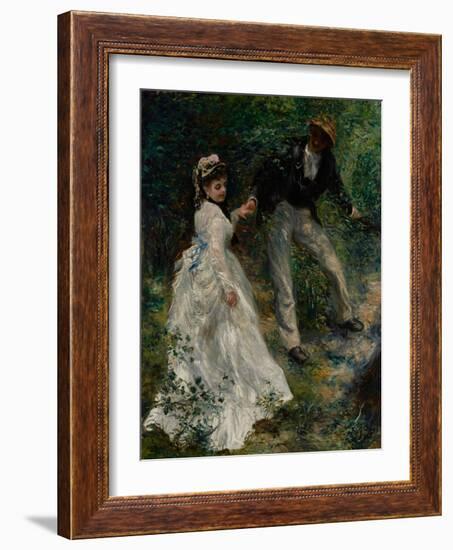 La Promenade, 1870-Pierre-Auguste Renoir-Framed Giclee Print