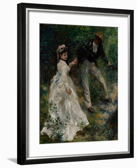 La Promenade, 1870-Pierre-Auguste Renoir-Framed Giclee Print