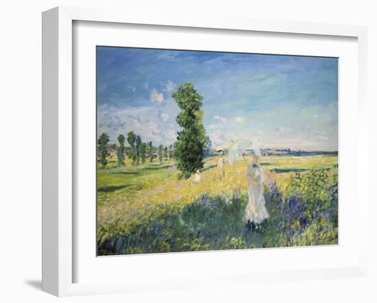 La Promenade (Argenteuil)-Claude Monet-Framed Giclee Print