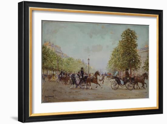 La promenade aux Champs-Elysées-Jean Béraud-Framed Giclee Print