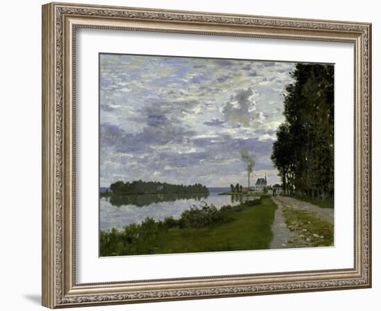 La Promenade d'Argenteuil-Claude Monet-Framed Giclee Print