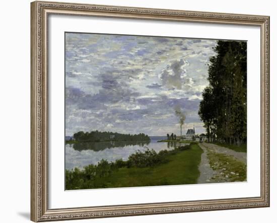 La Promenade d'Argenteuil-Claude Monet-Framed Giclee Print