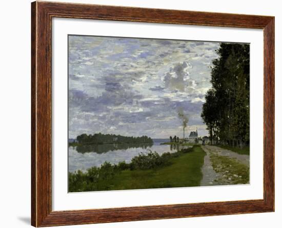 La Promenade d'Argenteuil-Claude Monet-Framed Giclee Print