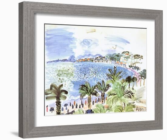 La Promenade des Anglais, c.1928-Raoul Dufy-Framed Art Print