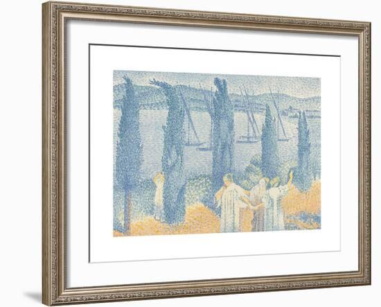 La Promenade-Henri Edmond Cross-Framed Premium Giclee Print