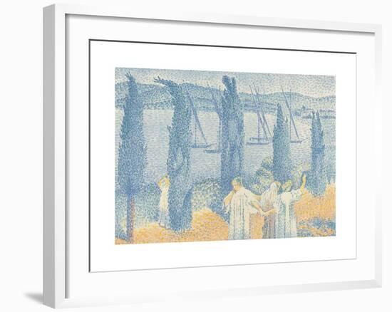 La Promenade-Henri Edmond Cross-Framed Premium Giclee Print