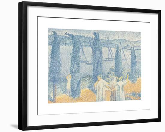 La Promenade-Henri Edmond Cross-Framed Premium Giclee Print