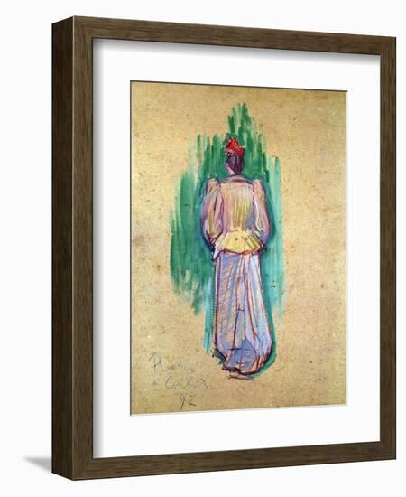 La Promeneuse-Henri de Toulouse-Lautrec-Framed Giclee Print