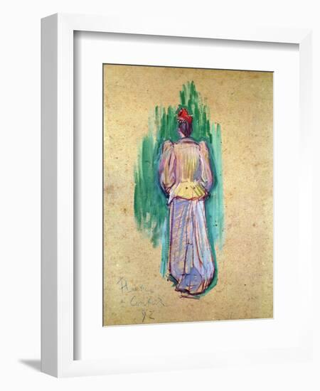 La Promeneuse-Henri de Toulouse-Lautrec-Framed Giclee Print