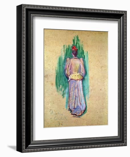 La Promeneuse-Henri de Toulouse-Lautrec-Framed Giclee Print