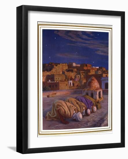 La Prosternation (La Prier)' ('Prayer of Prostration), 1918-Etienne Dinet-Framed Giclee Print