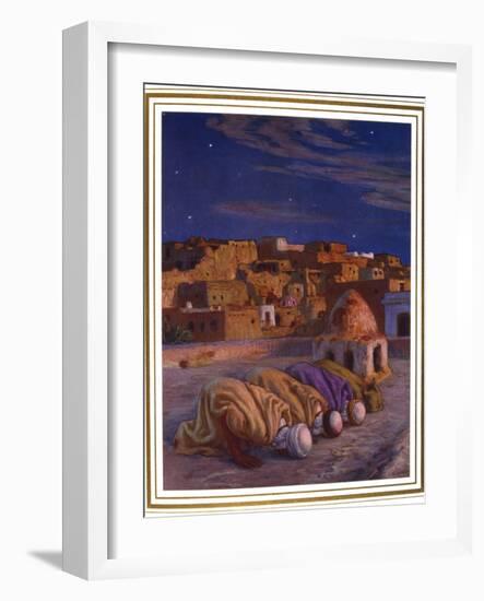 La Prosternation (La Prier)' ('Prayer of Prostration), 1918-Etienne Dinet-Framed Giclee Print