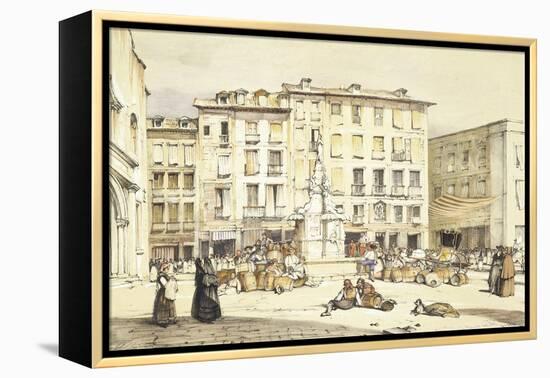 La Puerta Del Sol-John Frederick Lewis-Framed Premier Image Canvas