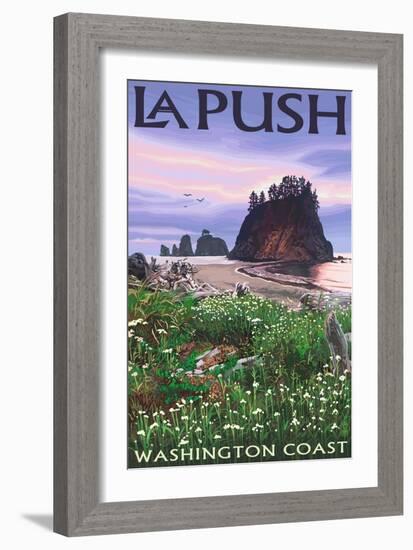 La Push, Washington Coast-Lantern Press-Framed Art Print