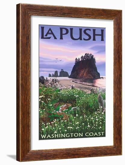 La Push, Washington Coast-Lantern Press-Framed Art Print