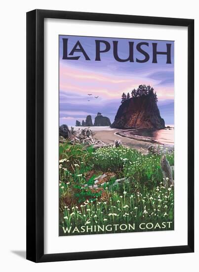 La Push, Washington Coast-Lantern Press-Framed Art Print