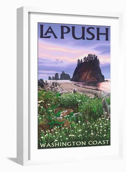 La Push, Washington Coast-Lantern Press-Framed Art Print