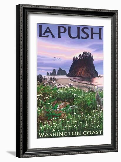 La Push, Washington Coast-Lantern Press-Framed Art Print