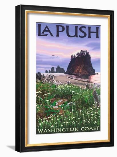 La Push, Washington Coast-Lantern Press-Framed Art Print