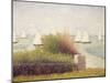 La Rade De Grandcamp', 1885 (Oil on Canvas)-Georges Pierre Seurat-Mounted Giclee Print