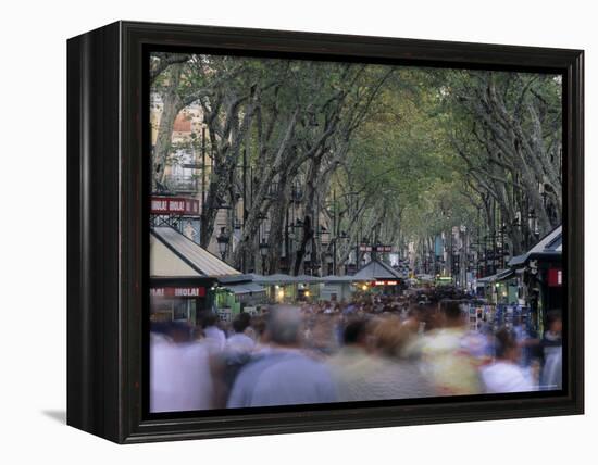 La Rambla, Barcelona, Spain-Jon Arnold-Framed Premier Image Canvas