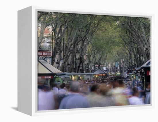 La Rambla, Barcelona, Spain-Jon Arnold-Framed Premier Image Canvas