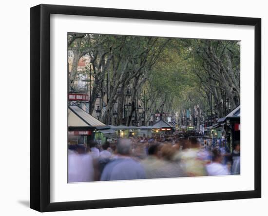 La Rambla, Barcelona, Spain-Jon Arnold-Framed Photographic Print