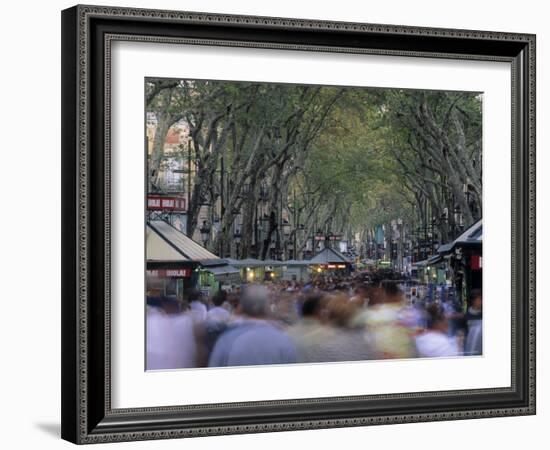 La Rambla, Barcelona, Spain-Jon Arnold-Framed Photographic Print