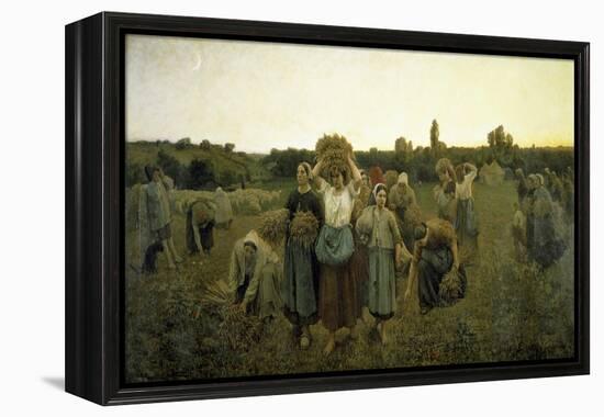 La Rappel Des Glaneursthe Recall of the Gleaners-Jules Breton-Framed Premier Image Canvas