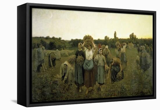 La Rappel Des Glaneursthe Recall of the Gleaners-Jules Breton-Framed Premier Image Canvas