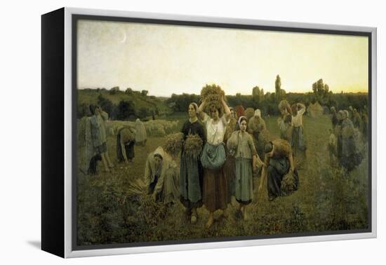 La Rappel Des Glaneursthe Recall of the Gleaners-Jules Breton-Framed Premier Image Canvas