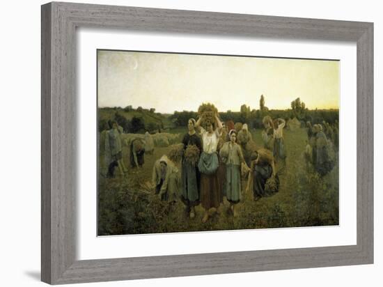 La Rappel Des Glaneursthe Recall of the Gleaners-Jules Breton-Framed Giclee Print