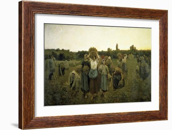 La Rappel Des Glaneursthe Recall of the Gleaners-Jules Breton-Framed Giclee Print