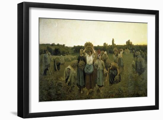 La Rappel Des Glaneursthe Recall of the Gleaners-Jules Breton-Framed Giclee Print