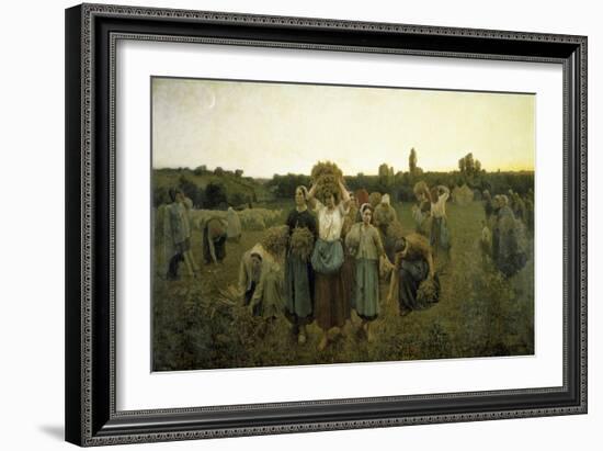 La Rappel Des Glaneursthe Recall of the Gleaners-Jules Breton-Framed Giclee Print