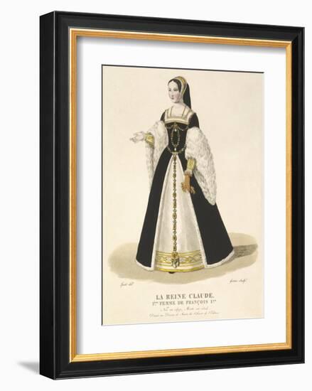 La Reine Claude, 1st Wife of Francois I-Louis-Marie Lante-Framed Premium Giclee Print