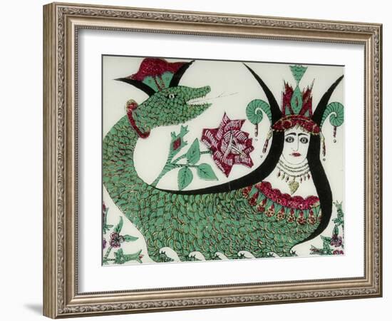 La reine des serpents Shahmaran-null-Framed Giclee Print