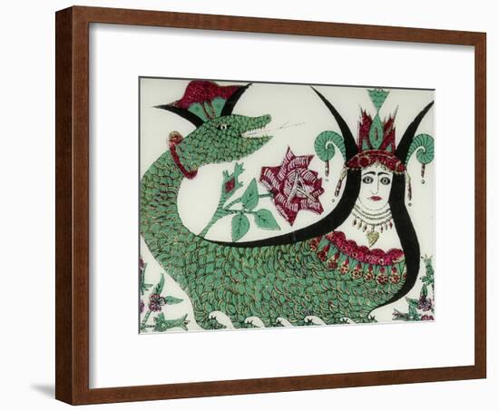 La reine des serpents Shahmaran-null-Framed Giclee Print