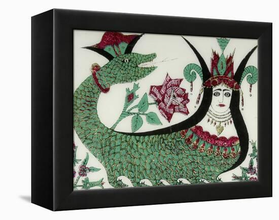 La reine des serpents Shahmaran-null-Framed Premier Image Canvas