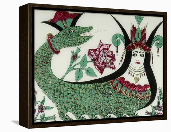 La reine des serpents Shahmaran-null-Framed Premier Image Canvas