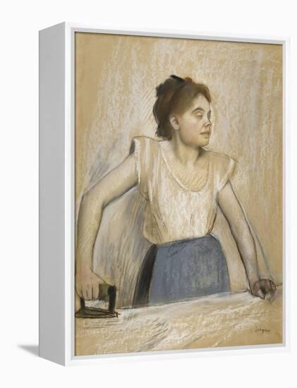 La repasseuse-Edgar Degas-Framed Premier Image Canvas