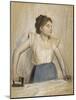 La repasseuse-Edgar Degas-Mounted Giclee Print
