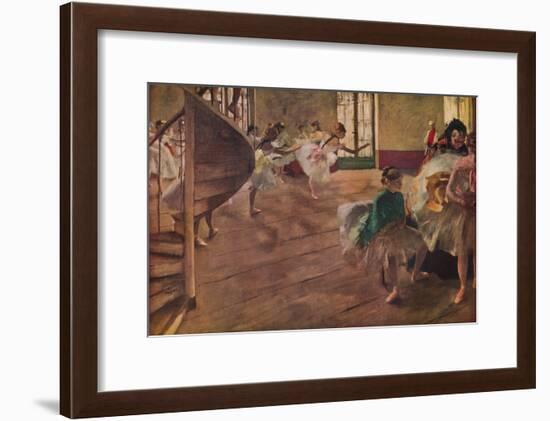 'La Repetition', 1877-Edgar Degas-Framed Giclee Print