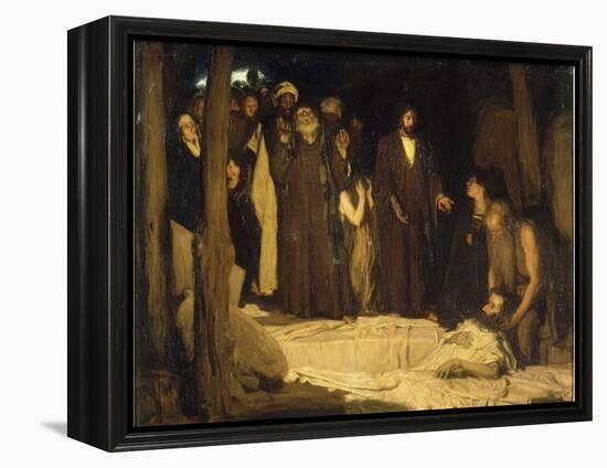 La résurrection de Lazare-Henry Ossawa Tanner-Framed Premier Image Canvas