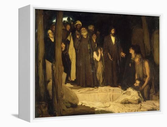 La résurrection de Lazare-Henry Ossawa Tanner-Framed Premier Image Canvas