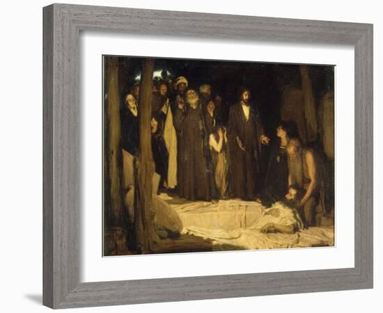 La résurrection de Lazare-Henry Ossawa Tanner-Framed Giclee Print