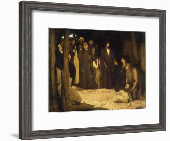 La résurrection de Lazare-Henry Ossawa Tanner-Framed Giclee Print