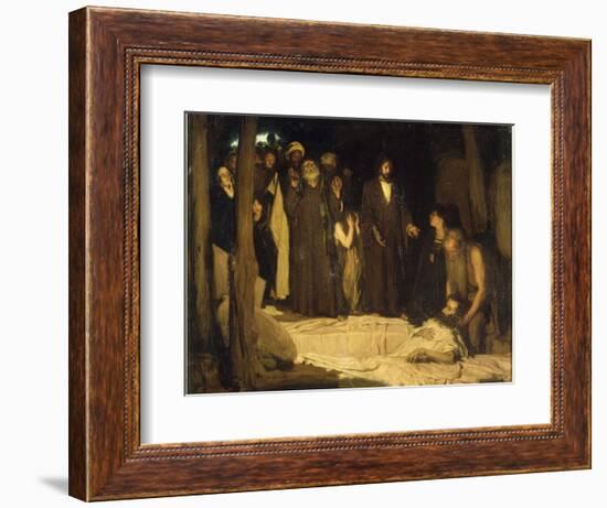 La résurrection de Lazare-Henry Ossawa Tanner-Framed Giclee Print